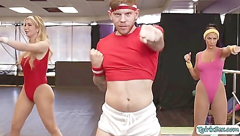 Hot and awesome blonde yoga babe is getting fucked