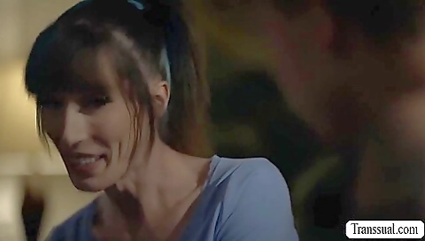 Brunette with tattoos gets her ass fucked and her pussy stretched