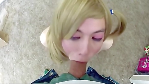 Hot shemale is getting fucked by her handsome dude