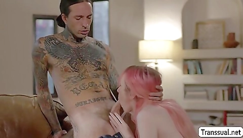 Redheaded step fantasy babe gets fucked in her tight pussy