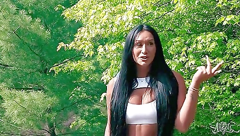 Slutty Latina fucker has anal sex and cum on her butt