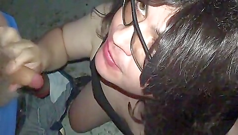 Cute brunette virgin girl gets her stepdad to swallow her cum