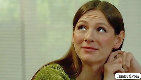 Shemale fucks her best friend's pussy in front of me